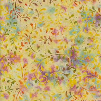 Fern Multicolor Batik Fabric Fr010323